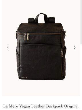 BNWOT Azaria Vegan Leather La Mere Original—Black